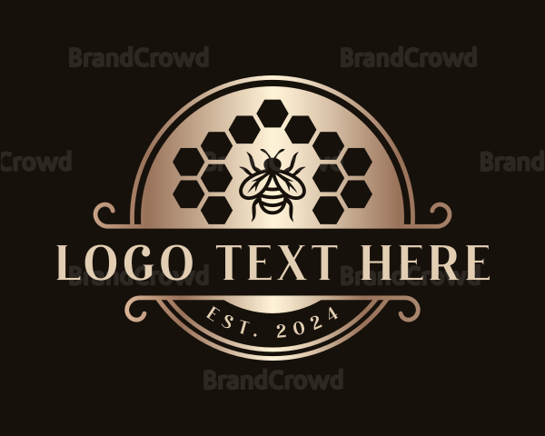 Premium Bee Hive Logo