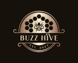 Premium Bee Hive  logo design