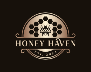 Premium Bee Hive  logo design