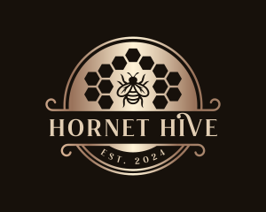 Premium Bee Hive  logo design