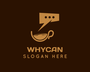 Message - Coffee Brewery Chat logo design