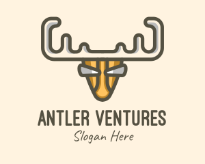 Wild Moose Antlers logo design