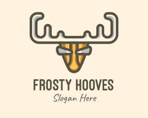 Wild Moose Antlers logo design