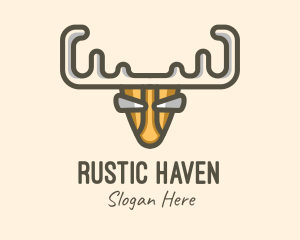 Wild Moose Antlers logo design