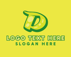 Graffiti - Graphic Gloss Letter D logo design