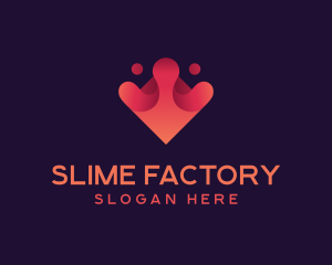 Slime - Abstract Liquid Letter V logo design