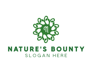 Nature Vines Leaf logo design