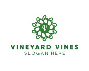 Nature Vines Leaf logo design