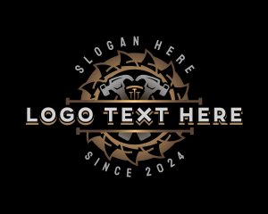 Sawmill - Hammer Sawmill Woodwork logo design