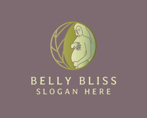 Pregnant - Eco Pregnant Mother logo design