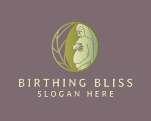 Midwife - Eco Pregnant Mother logo design