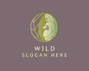 Leaf - Eco Pregnant Mother logo design