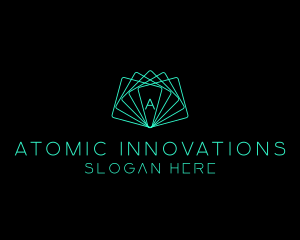 Futuristic Geometric Card logo design