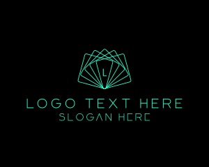 Neon - Futuristic Geometric Card logo design