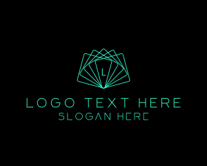 Futuristic Geometric Card Logo