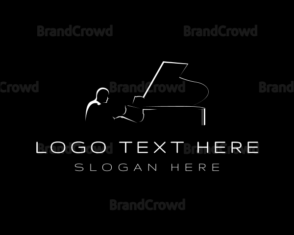 Piano Musician Concert Logo
