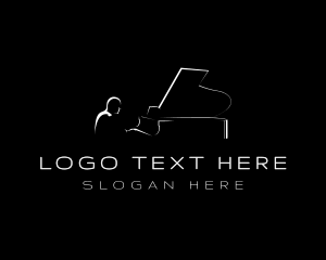 Piano Musician Concert Logo