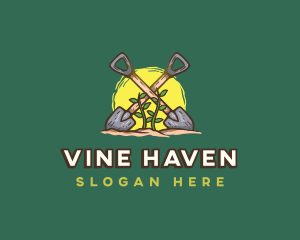 Shovel Vine Landscaping logo design