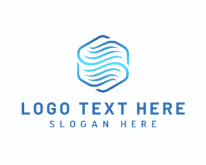 Cooling - Digital Media Wave logo design