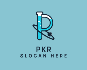 Letter P Science Experiment  logo design