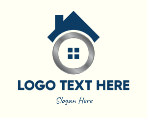 Lodging - Metallic Real Estate Home logo design