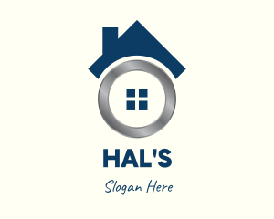 Metallic Real Estate Home Logo