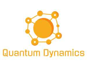 Physics - Orange Science Molecule logo design