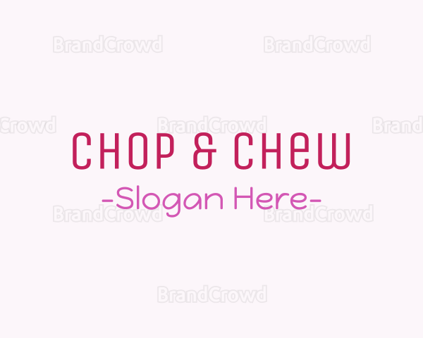 Modern Cute Wordmark Logo