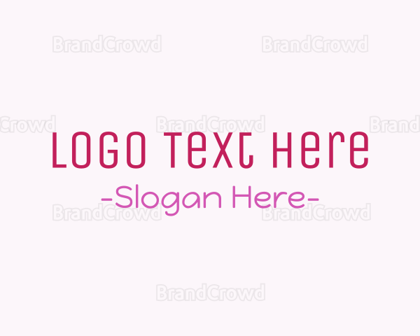 Modern Cute Wordmark Logo