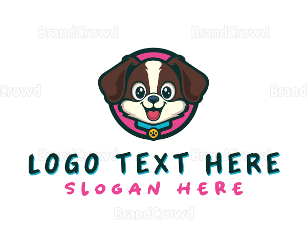 Cute Cartoon Puppy Logo