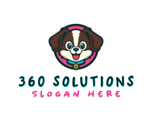 Cute Cartoon Puppy logo design