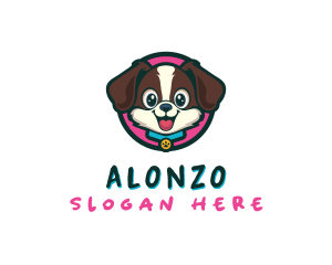 Cute Cartoon Puppy logo design