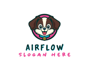 Cute Cartoon Puppy logo design