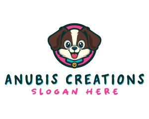 Cute Cartoon Puppy logo design