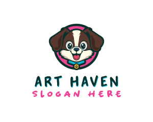 Cute Cartoon Puppy logo design