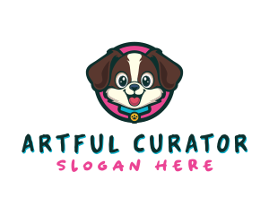 Cute Cartoon Puppy logo design