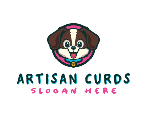 Cute Cartoon Puppy logo design