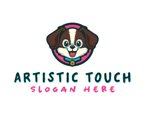 Cute Cartoon Puppy logo design