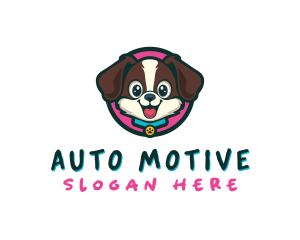 Cute Cartoon Puppy logo design