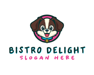 Cute Cartoon Puppy logo design