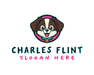 Cute Cartoon Puppy logo design