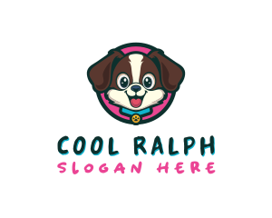 Cute Cartoon Puppy logo design