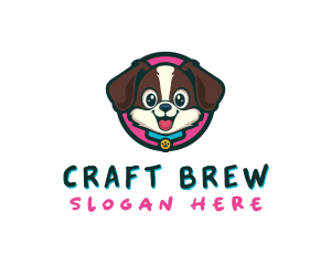 Cute Cartoon Puppy logo design