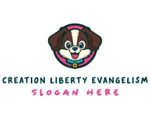 Cute Cartoon Puppy logo design