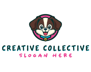 Cute Cartoon Puppy logo design