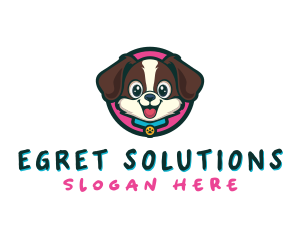 Cute Cartoon Puppy logo design