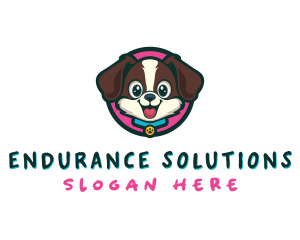 Cute Cartoon Puppy logo design