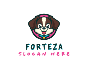 Cute Cartoon Puppy logo design