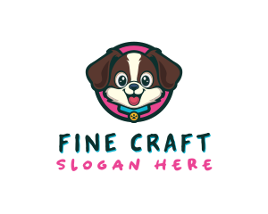 Cute Cartoon Puppy logo design