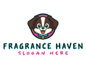 Cute Cartoon Puppy logo design